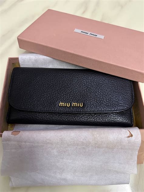 miu miu madras bow leather wallet|Wallets, Cardholders And Pouches .